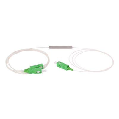 Cheap price Mini Steel Type Single Mode 0.9mm SC-APC 1x2 Fiber PLC Splitter