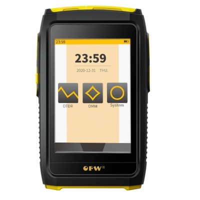 Multi-in-1 OTDR OFW-100 APC Fiber Tester 1550nm 20dB 80km Optical Time Domain Reflectometer Stable Light Source VFL OPM Function