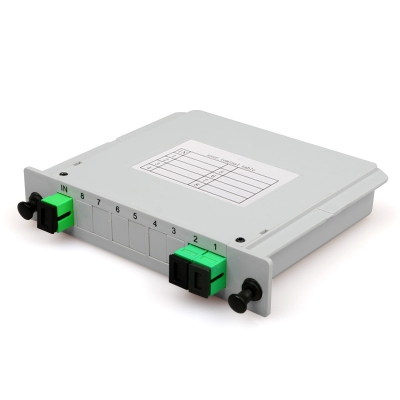 1x2  SC/APC LGX Box Cassette Card Inserting PLC splitter 