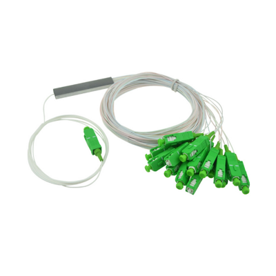 Mini Steel Tube SC/APC Connector Optical PLC Splitter 1x16 Fiber Optic PLC Splitter 