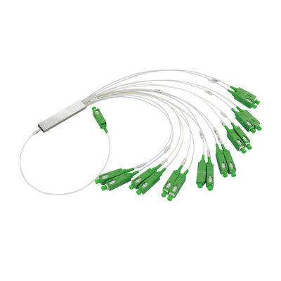 Mini 1x8 PLC Splitter Steel Tube Fiber Optic SC/APC 1 8 PLC Splitter 