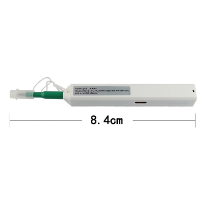 One-Click Cleaner Optical Fiber Cleaner Pen Cleans 2.5mm SC FC ST and MU Connector Over 800 Times Fiber Cleaner