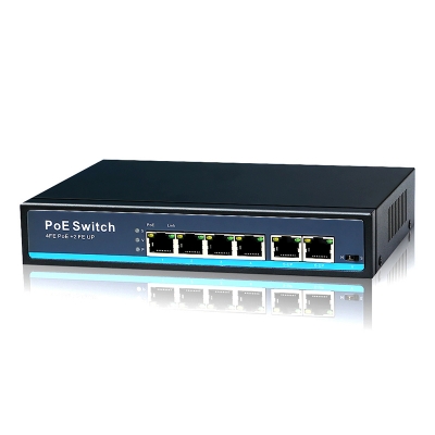 4 Ports POE switch with 10/100Mbps 2 port switch poe Uplink Mini Outdoor POE switch camera