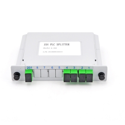 1x4  SC/APC LGX Box Cassette Card Inserting PLC splitter 
