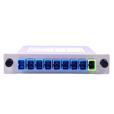 1x8  SC/UPC LGX Box Cassette Card Inserting PLC splitter 